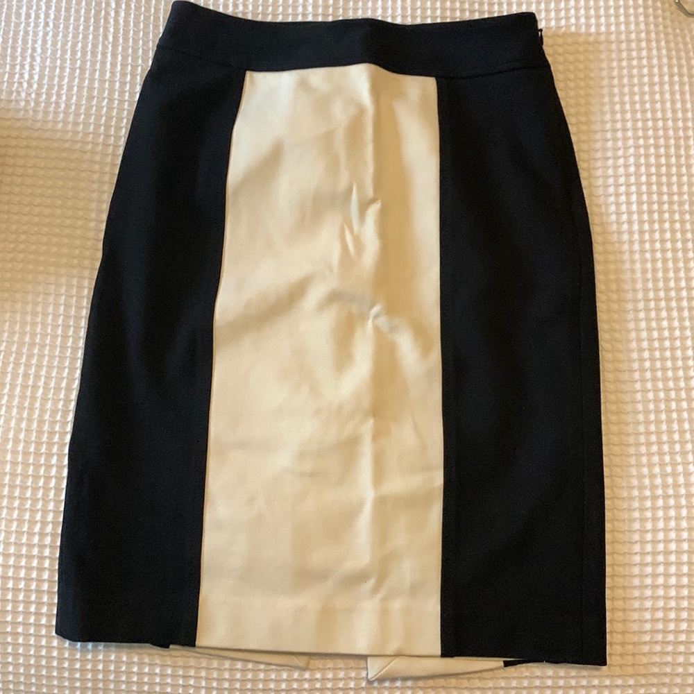 WHBM skirt with side zipper and back slit